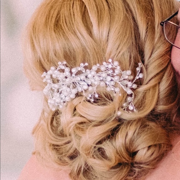 Bridal wedding Hair Piece Comb - Picture 2 of 7
